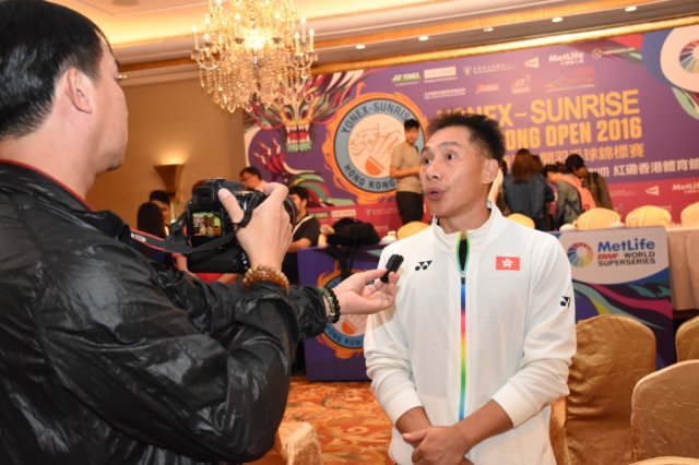 YONEX-SUNRISE二零一六香港公開羽毛球錦標賽記者招待會 